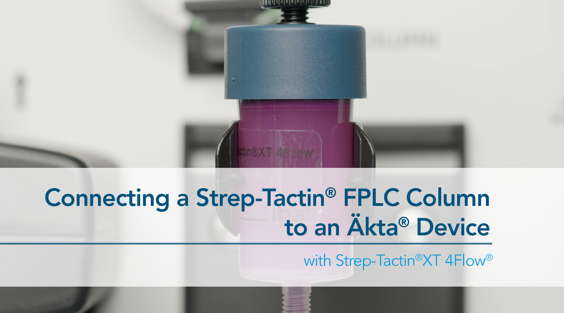 Thumbnail for connecting fplc column to an akta device video
