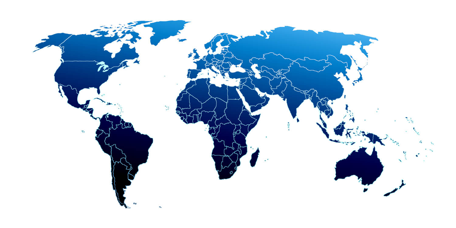 World map IBA distributors World map IBA distributors